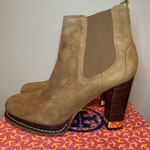 TORY BURCH SUEDE ‘VIRGINIA’ BOOTIE